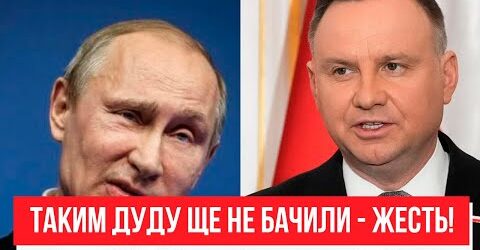 Дуда не стримався! Висказав все – таким його ще не бачили: удар по Путіну. Світ не пробачить!